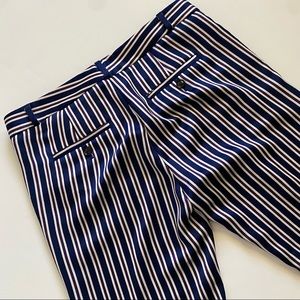 Banana Republic Avery Striped Crop Pants Sz 2P